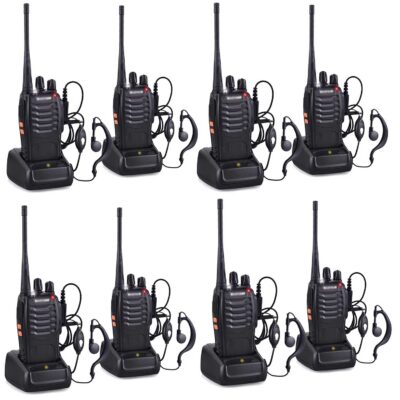 Baofeng BF-888S Walkie Talkie 4 Pair with earpiece