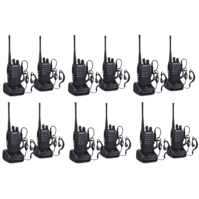 Baofeng BF-888S Walkie Talkie 8 Pair with earpiece